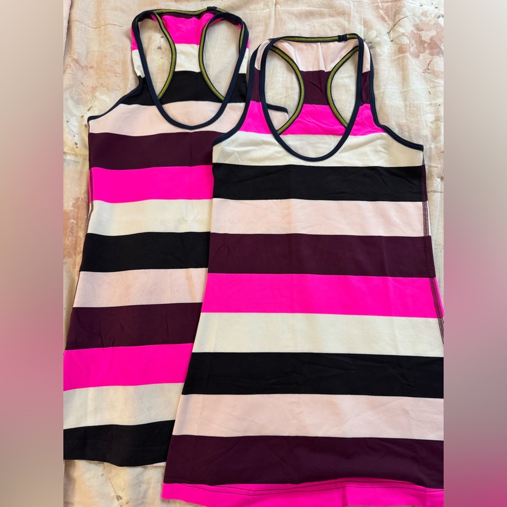 Two Women’s Lululemon Tank tops